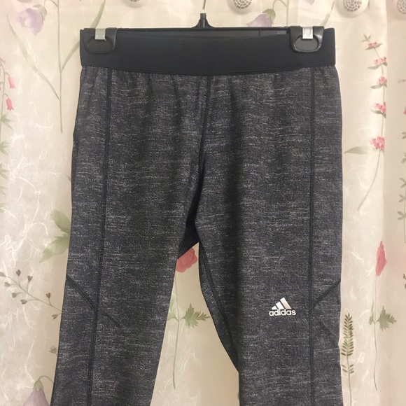 Adidas grey compression capris - size medium - Picture 2 of 5